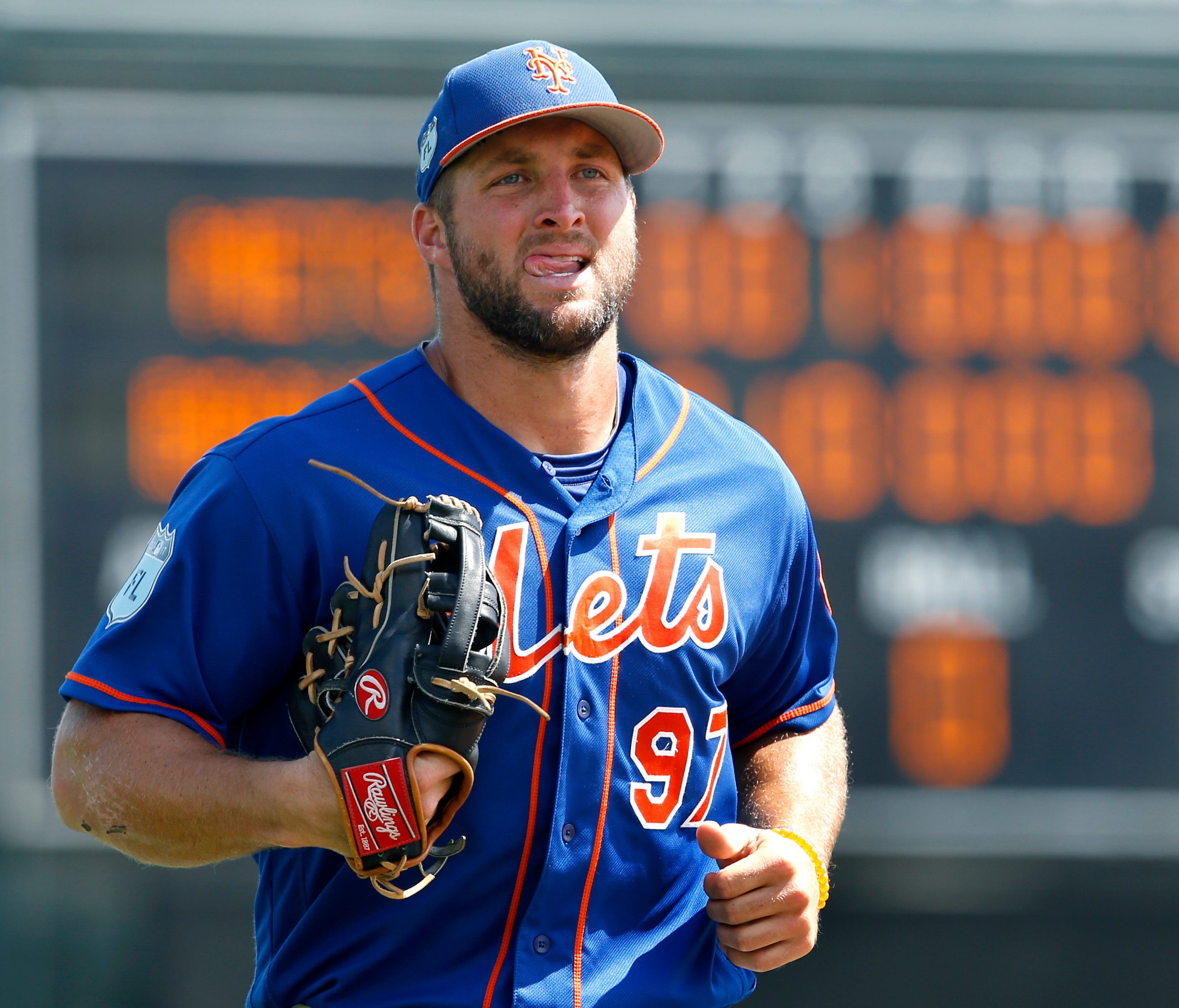 Tim Tebow batted .148 (4 for 27) in Grapefruit League play this spring.