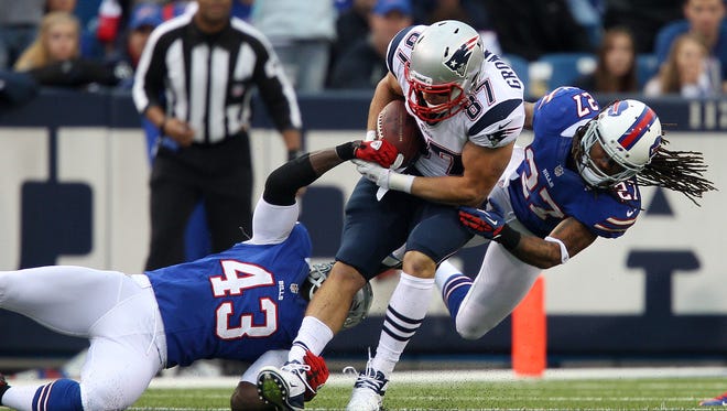 Patriots TE Rob Gronkowski has nine career touchdowns against the Bills in just seven games.