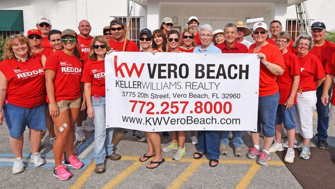 Keller Williams Associates and volunteers at last year's Red Day event.