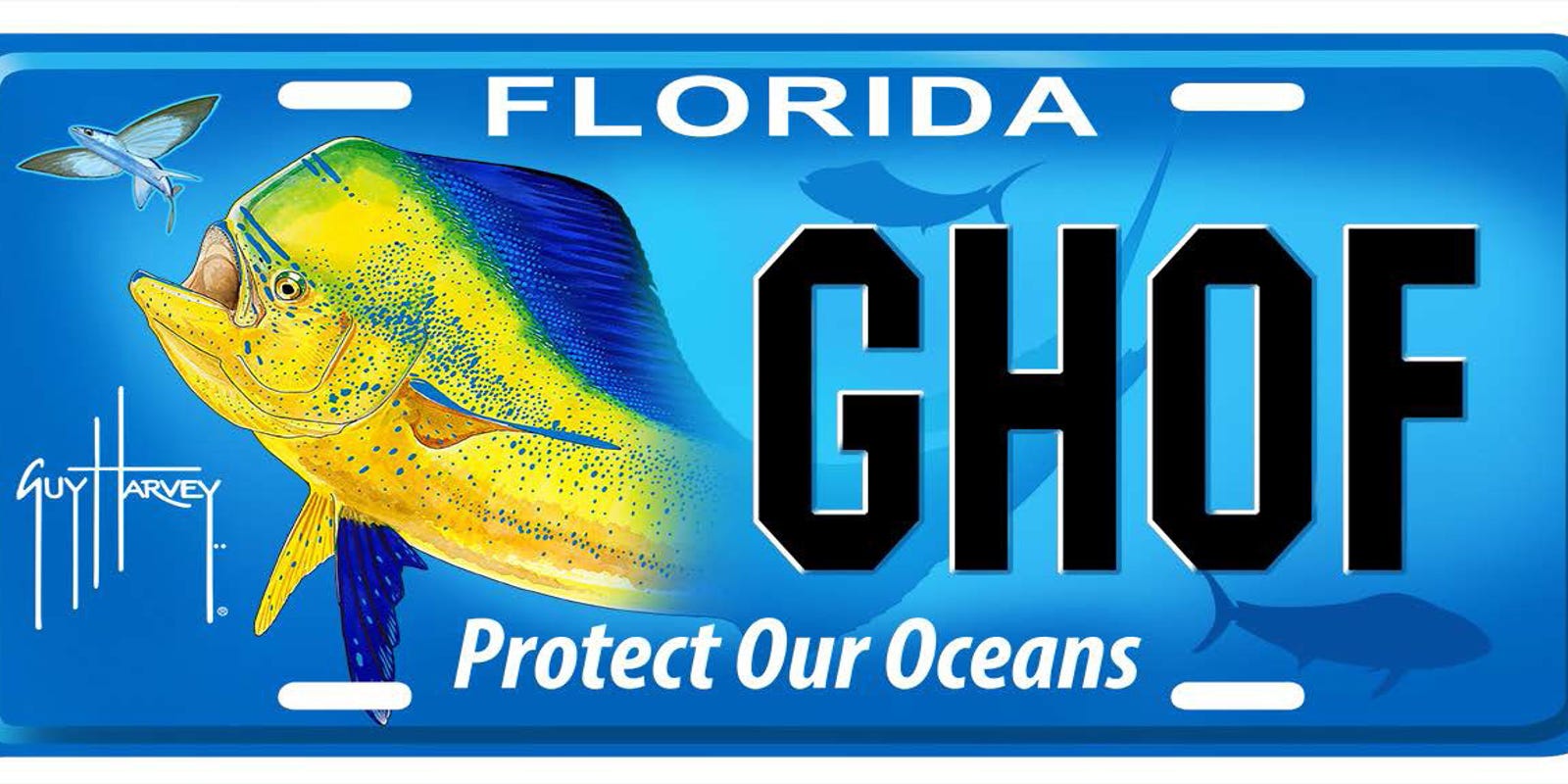 New license plate features Guy Harvey