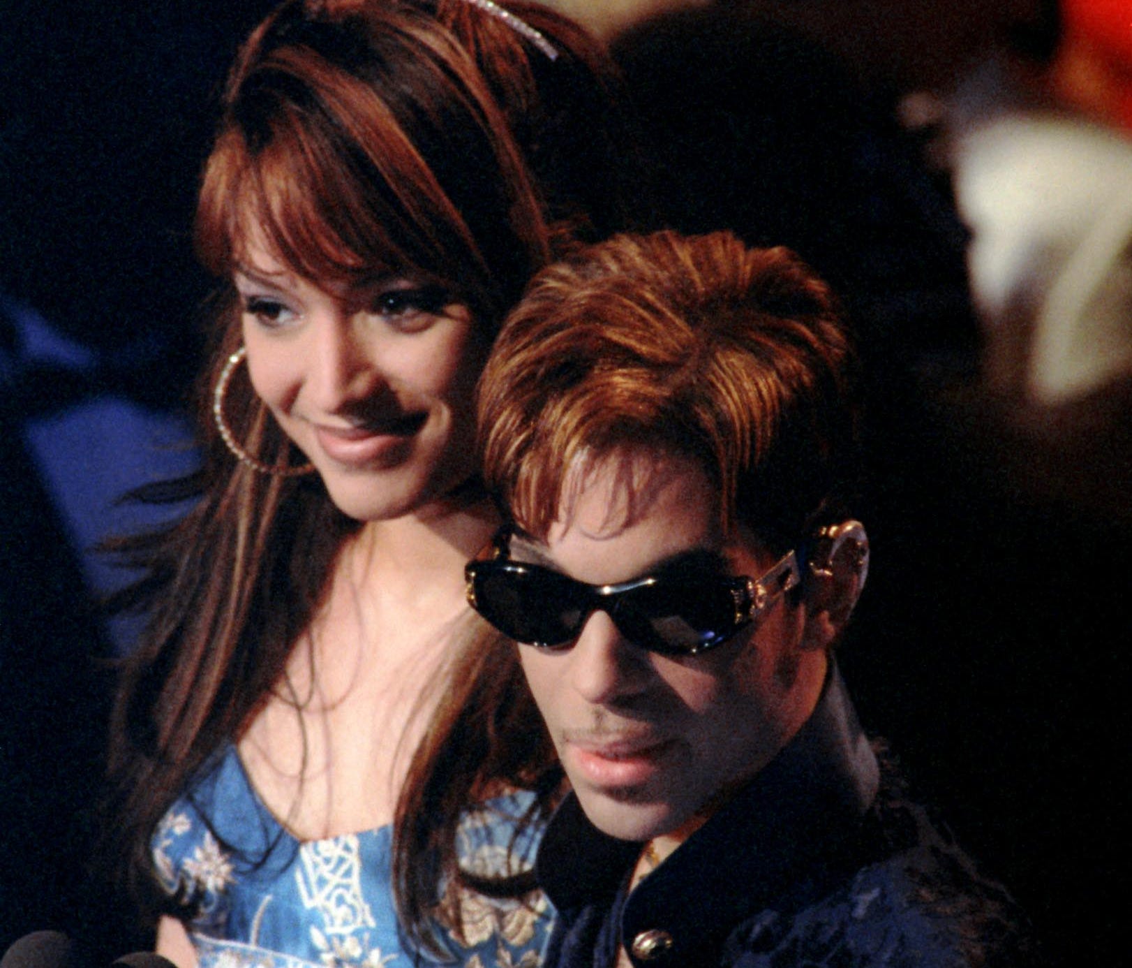 Mayte Garcia, seen here with Prince at the 1997 Rock and Roll Hall of Fame induction ceremony, published her memoir of her time with the rock icon Tuesday.