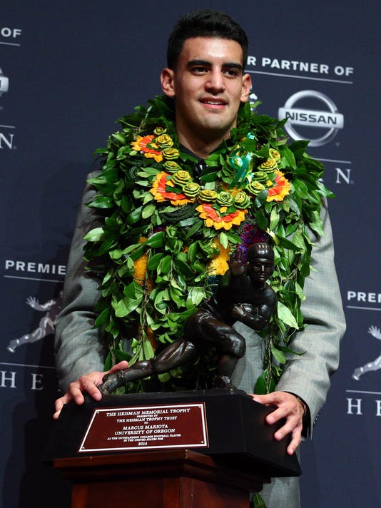 Oregon QB Marcus Mariota wins Heisman Trophy