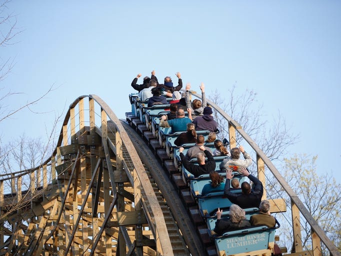Wooden roller coaster Mystic Timbers opens at Kings Island