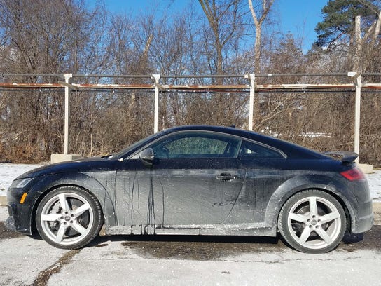 The Audi TT RS's coupe profile comes with an added