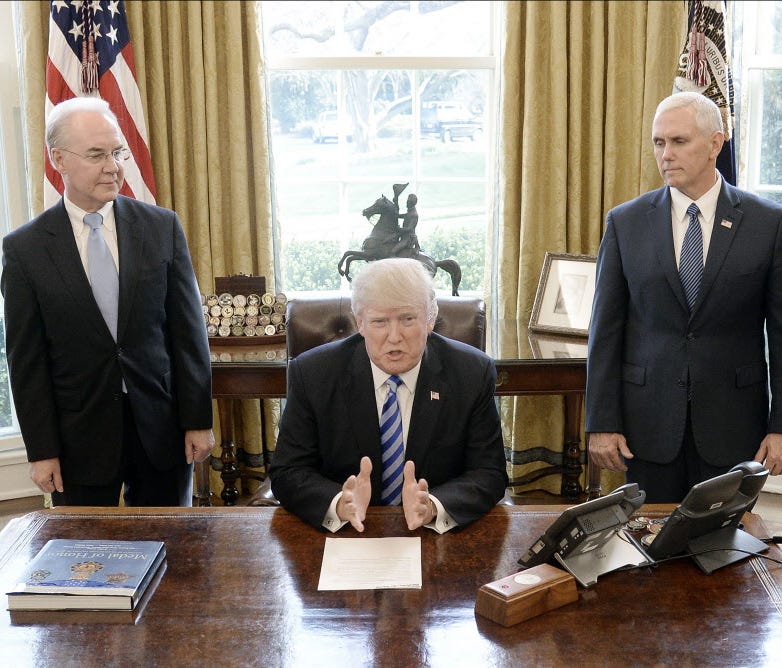 The Oval Office on March 24, 2017.