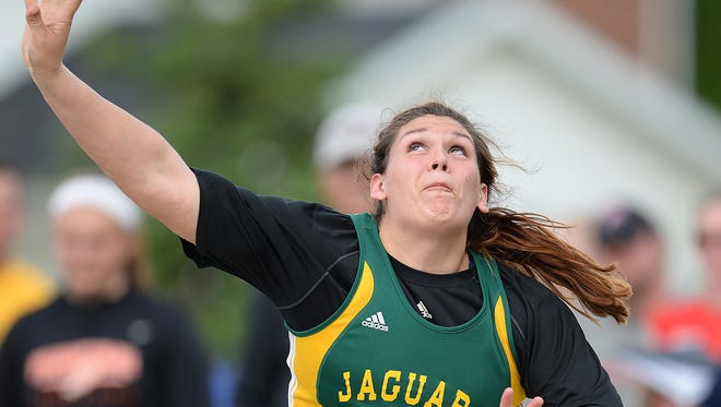 Ashwaubenon's Kris Lindow ranks in the top 10 of the state honor roll for the shot put (41-3½) and discus (132-8) this season.