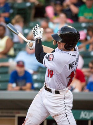 Austin Meadows went 3-for-4 in helping the Indianapolis Indians beat Gwinnett 8-2 on Monday, June 27, 2016.