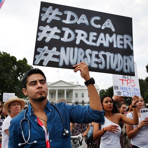 Nursing student Carlos Esteban, a DACA recipient, 