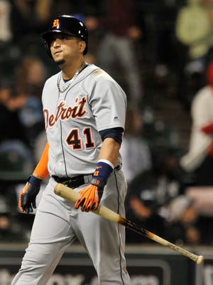 Tigers designated hitter Victor Martinez.