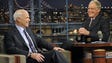 Arizona Sen. John McCain talks with host David Letterman
