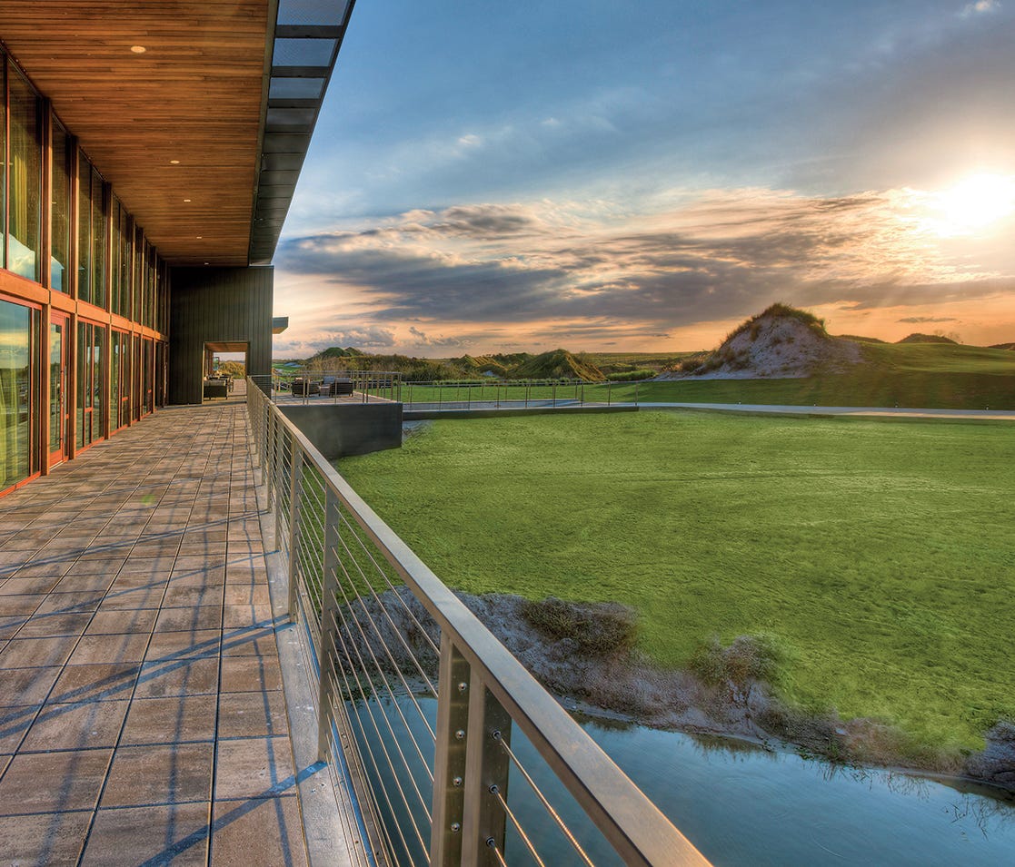 With no fountains, street lights or embellishments, Streamsong Resort in Streamsong, Fla., emphasizes minimalism.