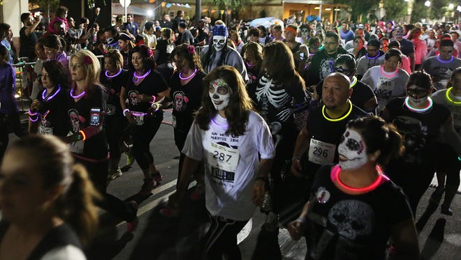 Part of the annual Run with Los Muertos event in Coachella, as seen in 2014.
