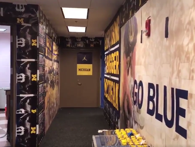 Michigan Remodels Iowa S Pink Locker Room