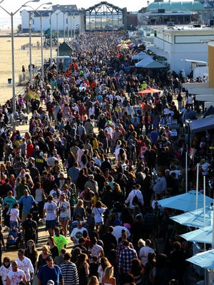 The scene at the New Jersey Zombie Walk on Oct. 4, 2014.