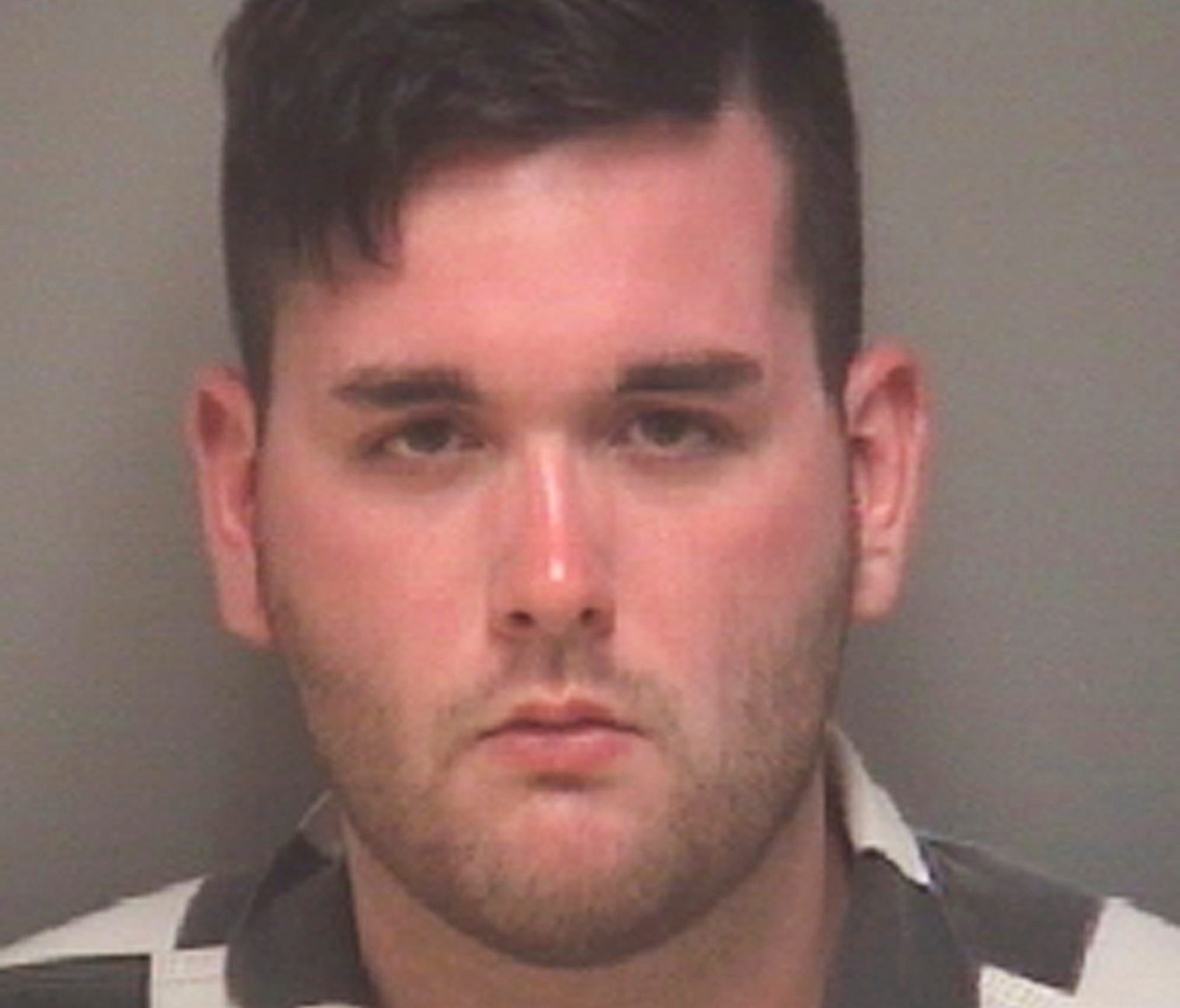 This photo provided by the Albemarle-Charlottesville Regional Jail shows James Alex Fields Jr., who was charged with second-degree murder and other counts after authorities say he rammed his car into a crowd of protesters Saturday, Aug. 12, 2017, in 