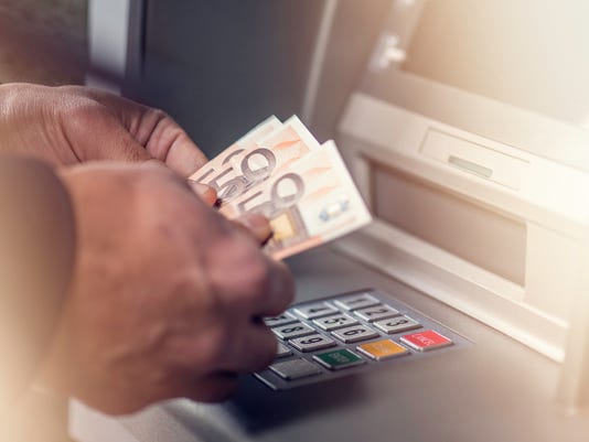 Euro cash withdrawals from ATM