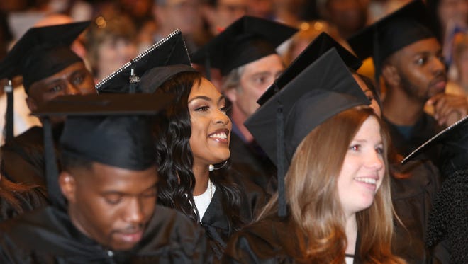 Scenes from Thursday's commencement ceremony for Ridley Lowell students at the Family Partnership Center in the City of Poughkeepsie on June 14, 2018. The commencement ceremony was organized by the community for students who completed their studies before the school closed abruptly in April. 