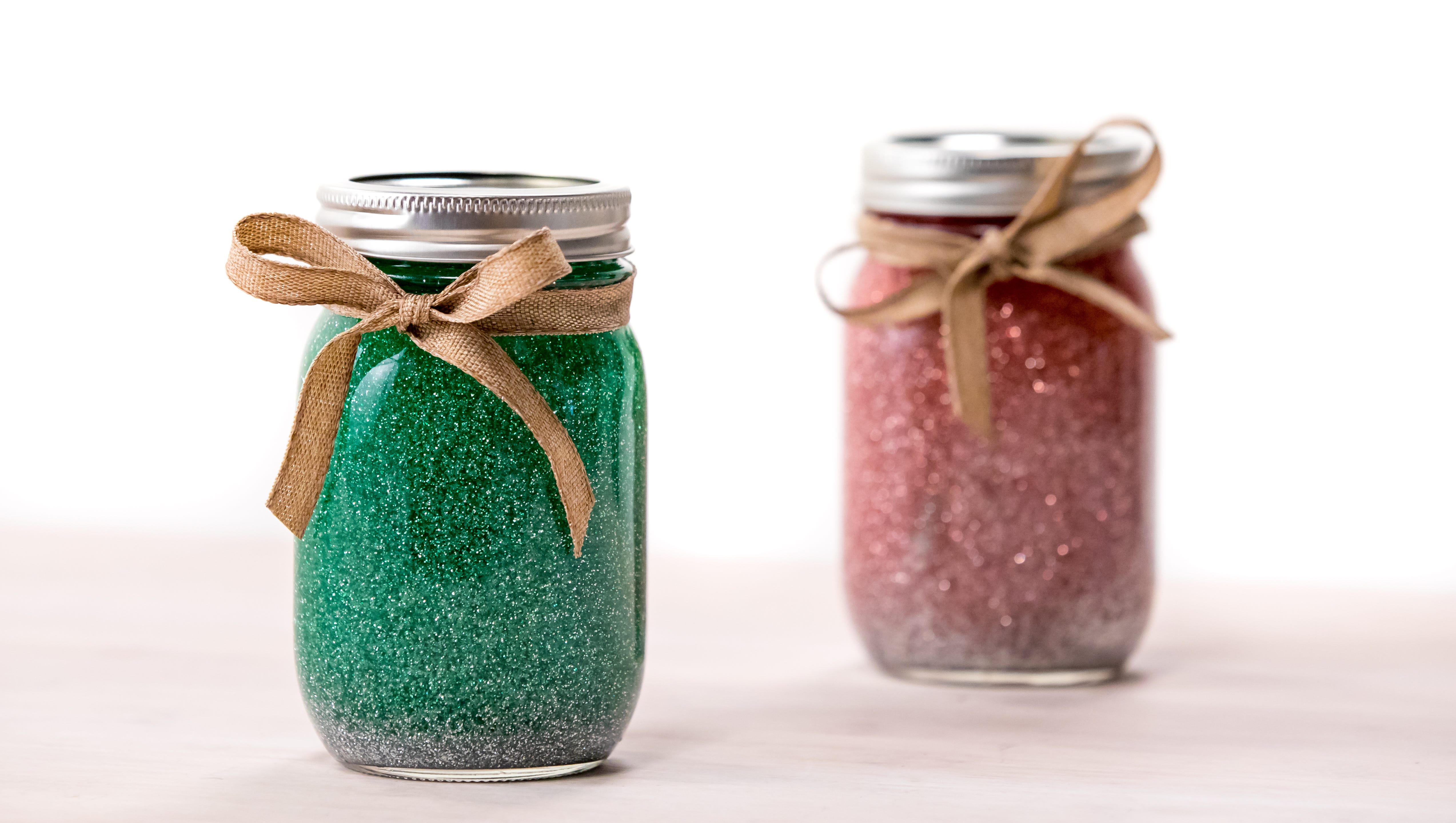 Christmas Diy Glitter Jar