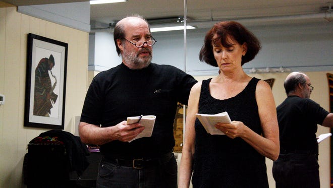 Holly Butler and Alan Lee rehearse for TWTP's 10th season and upcoming production of "Annapurna."