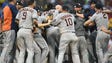 ALDS Game 4: Astros at Red Sox - The Astros celebrate