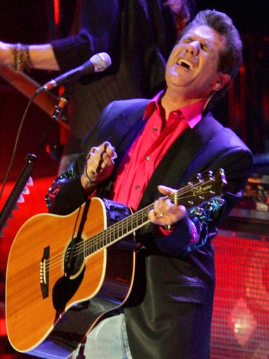 Glenn Frey of The Eagles performs at Yokohama Arena