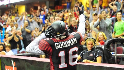Former UC and Colerain standout Dominick Goodman is leading the Arena Football League in receptions.