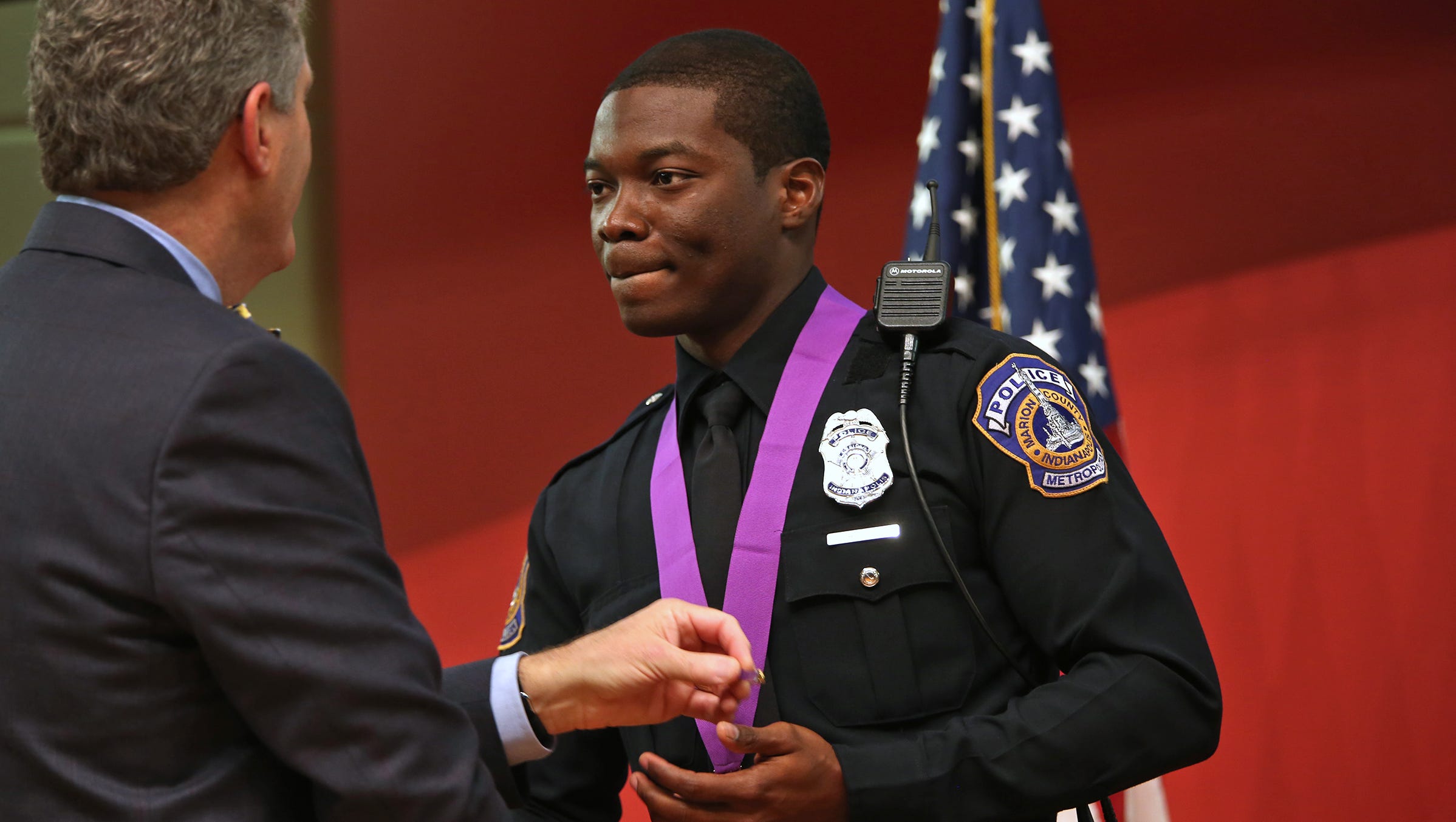 Honored IMPD officer 'It's not why I do the job'