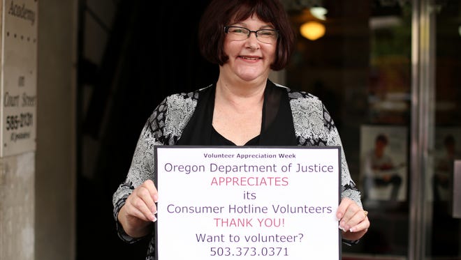 JoAnn MacDonald is thanking volunteers with the Oregon Department of Justice this week for Volunteer Appreciation Week treats.