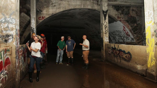 Jordan Creek's underground tunnels run through downtown Springfield.