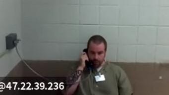 Nicholas Powers appeared virtually for a court hearing in Sussex County on Tuesday.