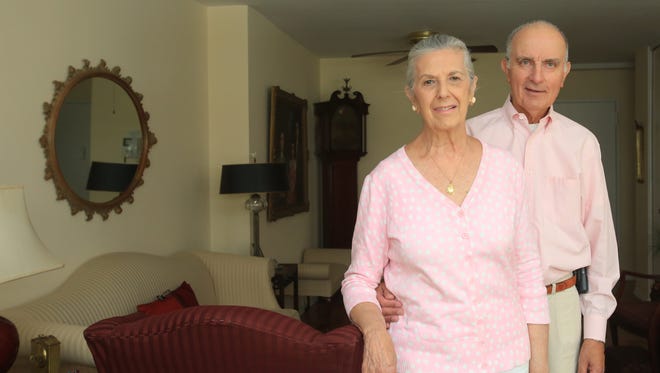 Nina Assatly and her husband Ted Assatly are photographed in their one bedroom apartment in Eastchester on July 31, 2014. Retirees and empty nesters are downsizing their homes to stay in their own communities instead of moving to retirement cities.