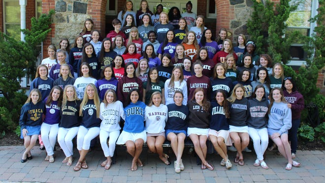 The Class of 2015 at Oak Knoll School of the Holy Child in Summit