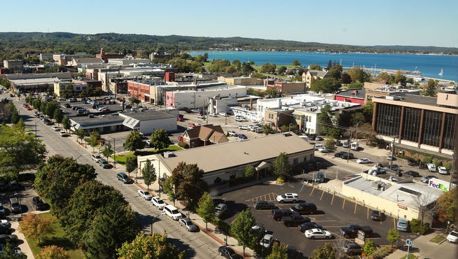 A view of downtown Traverse City on Sept. 22, 2015.