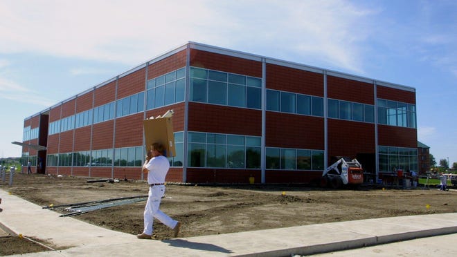 Hubbell Realty Co. is planning a 6,400-square-foot expansion at its office at 6900 Westown Parkway in West Des Moines. This is how the more than $4 million office building looked when it opened 13 years ago.