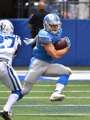 Lions running back Zach Zenner could see some more carries against the Falcons.