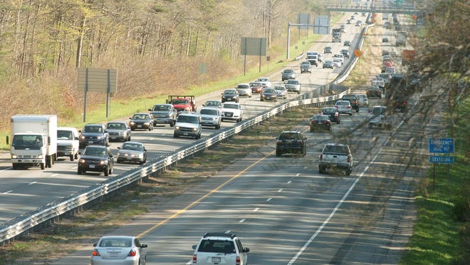 In an April 25, 2012, file photo, Route 24 is seen from the Orchard Street overpass in Raynham.