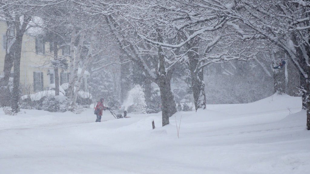 Record Snowfall Cripples Roads Across The Region