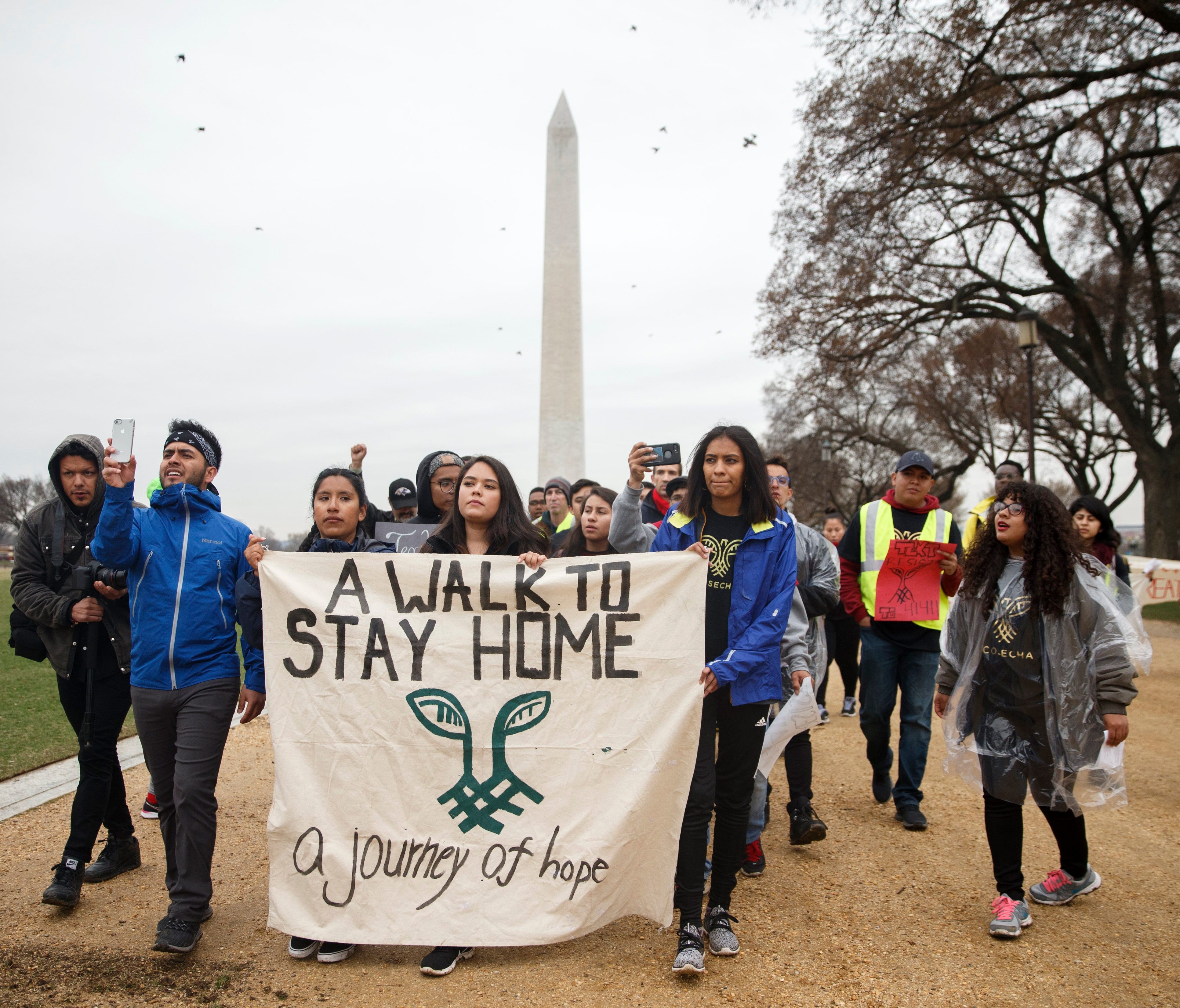 Dreamers protest at the National Mall on March 1, 2018.