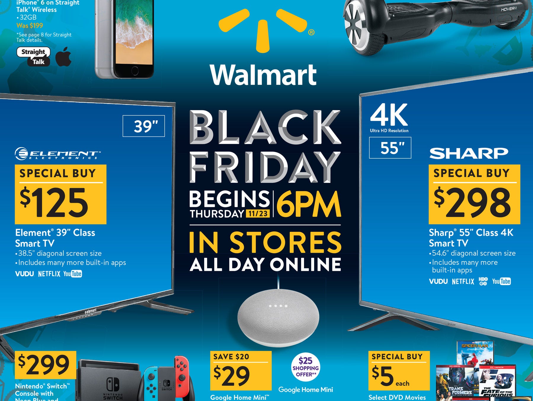 black friday 2017 walmart ad includes deals on electronics toys walmart princeton tx