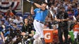 Mike Moustakas of the Royals hits 10 homers in round