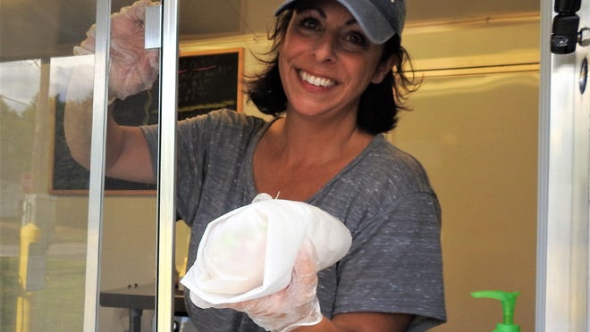 Kim Capone has opened a food trailer at Grout Park in Winchendon. She offers fresh-squeezed lemonade and grinders for any hungry traveler.