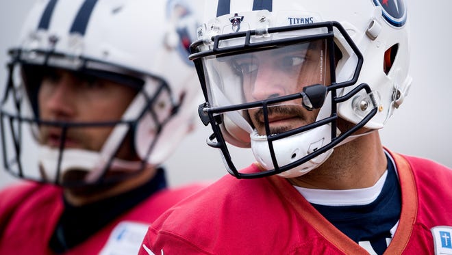 Titans quarterback Marcus Mariota is entering the fourth year of his rookie contract.