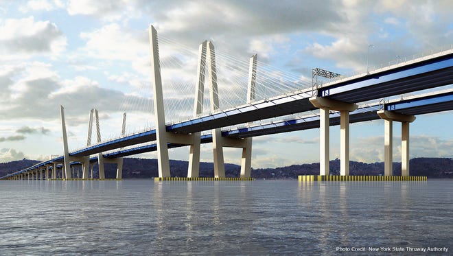 The design for the new Tappan Zee Bridge features a distinctive tuning fork design.