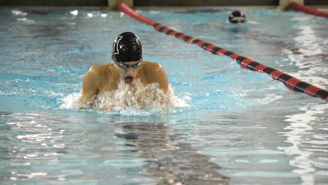 Millburn swimmer Ethan Muhlon.
