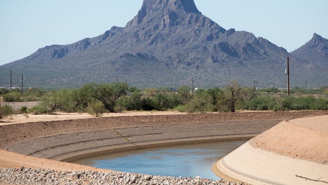 The Central Arizona Project Canal on Oct. 1, 2014, near Picacho Peak.