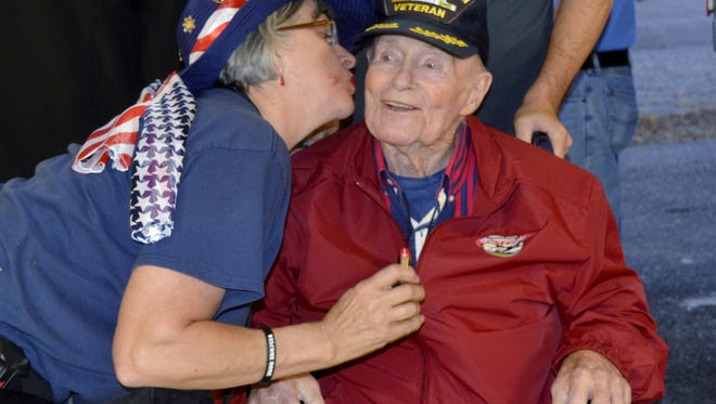 FILE: In 2016, a total of 68 veterans took part in a trip to Washington D.C. in late October for the Central valley Honor Flight 12.