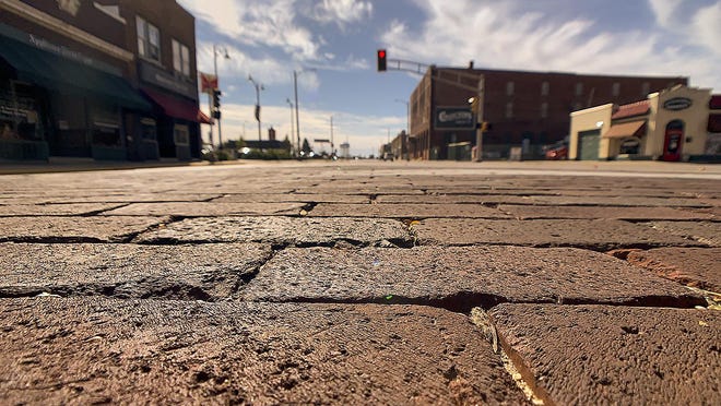 Historic Seminary Street, from East Main to Simmons, is paved with bricks.