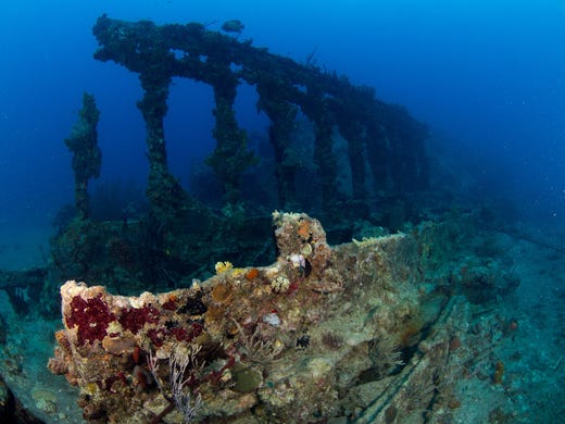 <strong>No. 2: Wreck of the RMS Rhone - British Virgin Islands. </strong>It'll take at least two dives to fully explore the wreck of the Rhone in the British Virgin Islands, but it's well worth the effort. Descending down toward the ghostly ship, divers can see schools of Sennets, grunts and barracuda. The hull is covered in orange cup corals.