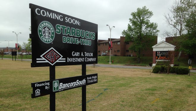 A Starbucks with a drive-through window is planned near Union University.