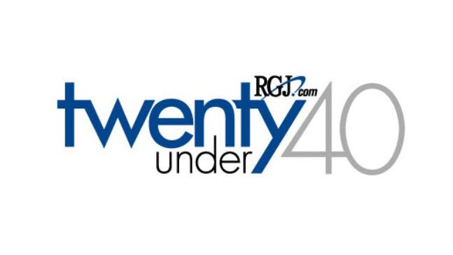 Twenty Under 40 logo.